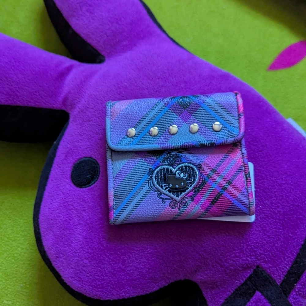 Hello kitty wallet purple gray
